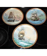 The Great Ships Of The Golden Age Of Sail Franklin Mint 3 Plates Ltd. 1s... - £39.90 GBP