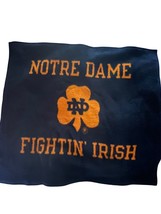 Biederlack Notre Dame NCAA College Vintage 90s Reversible Stadium Throw Blanket - £55.68 GBP