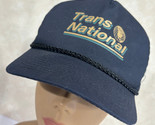 Trans National Express Trucking Vintage Big Rig TruckerSnapback Baseball... - $19.50