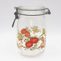 Arc France Hinged Storage Jar Canister Garden Vegetable Spice Of Life Vi... - $64.51