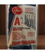 Genuine Hoover Type A Filter Vacuum Bags Fits Upright Cleaners New Sealed - $9.88