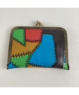 Vintage Vinyl Patchwork Mini Travel Sewing Kit Twist Snap Clasp Vintage ... - $24.70