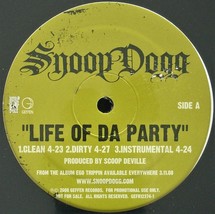 Snoop Dogg &quot;Life Of Da Party / Neva Have 2 Worry&quot; 2008 Vinyl 12&quot; Promo *Sealed* - £14.34 GBP