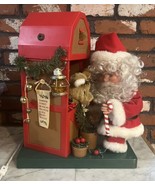 Vintage Santa&#39;s Best Holiday Animation Santa Feeding Reindeer Lighted Mo... - $174.20 CAD