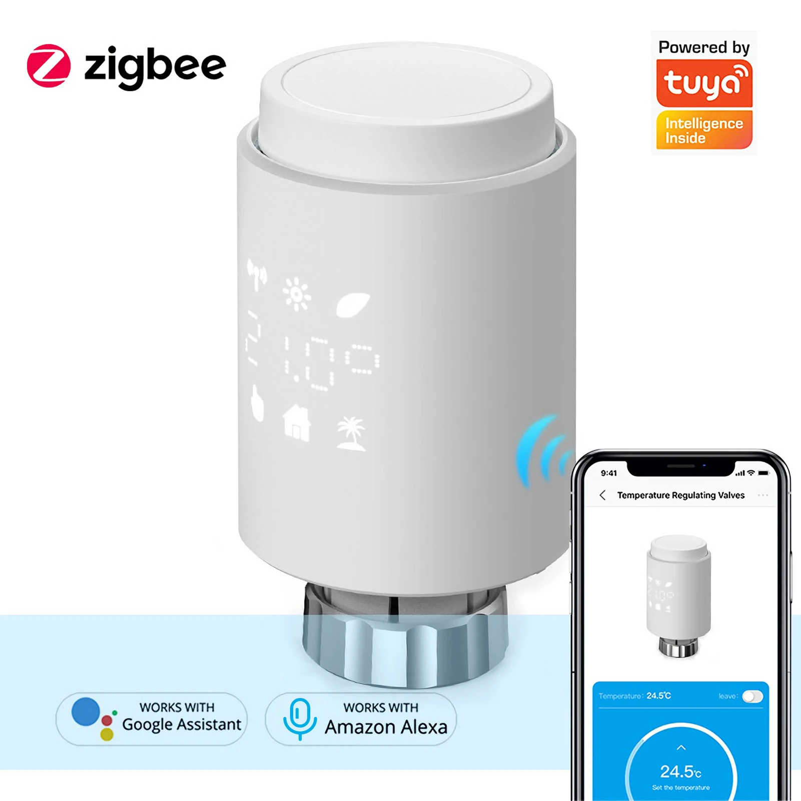 House Home ZigBee Smart Thermostat Temperature Controller Heating &amp; Accurate TRV - £21.18 GBP