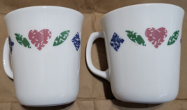 Replace Your Broken Corelle Quilt by Corning Mugs with Sloped Edge - 2 Mugs - £6.20 GBP