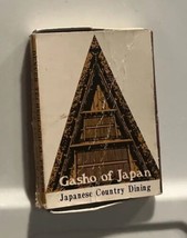 Gasho of Japan Matchbox Japanese Country Dining Colorado New York - $4.74