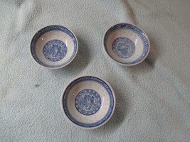 Three Small Chinese Dragon Rice Pattern Bowls   Circa 1970s - £9.69 GBP