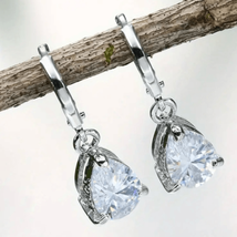 Dangle Earrings 1” (AWQ) Zircon Gems - £28.66 GBP