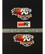 Lot of 4 Auto Racing Vintage Vinyl Racing Decals &quot;K&amp;N Filters NHRA &quot; 1990&#39;s - $17.42