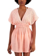 Miken Swim Cover Up Tie Back Dress Peach Size Xs $38 - Nwt - £7.24 GBP