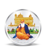 Silbermünze mit BIS-Punze, Guru Nanak Dev Ji at Gurudwara, 100 g, 999 rein - £154.87 GBP