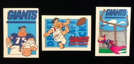 Flintstones NFL New York Giants Football Trading Cards 77, 21, 49 1993 Cardz - £9.79 GBP
