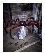 Halloween Animated Red Black Jumping Spider 21 inches (sh) - £197.84 GBP
