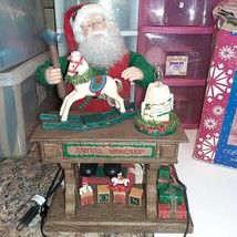 Santa Old Toy Maker Workshop by Holiday Creations animatronic/music box ... - $84.15