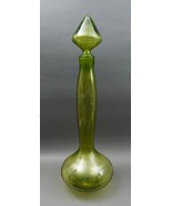 Blenko 2005 Signed Monumental Olive Green Art Glass Genie Bottle Decante... - £1,185.23 GBP