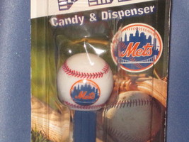 New York Mets &quot;Baseball&quot; Candy Dispenser by PEZ. - £6.41 GBP
