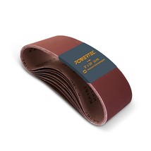 110860 3 X 18 Inch Sanding Belts | 40 Grit Aluminum Oxide Sanding Belt | Premium - £18.86 GBP
