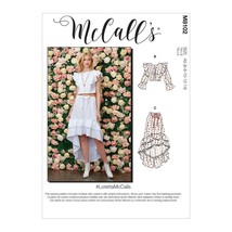 McCalls Sewing Pattern 8102 10521 Top Skirt Misses Size 6-14 - $8.41