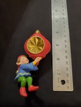 Vintage Avon Elf Ornament Christmas Santas Helper Hanging Holiday Collectible - £4.58 GBP