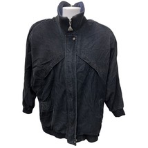 Pacer Vintage Black Corduroy Jacket 80s 90s Korea Made Size L - $61.74