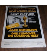 One Flew Over The Cuckoo&#39;s Nest Video Promo Poster #750280 Vintage 1975 ... - $570.01 MXN