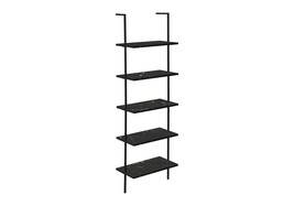 72&quot;H 5-Tier Black Marble Modern Bookshelf Etagere - Office/Bedroom - $2,981.36 MXN