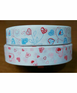 Love Hearts Valentine&#39;s Day Grosgrain Ribbon Scrapbooking 25mm Gift Wrap... - $84.91 MXN+