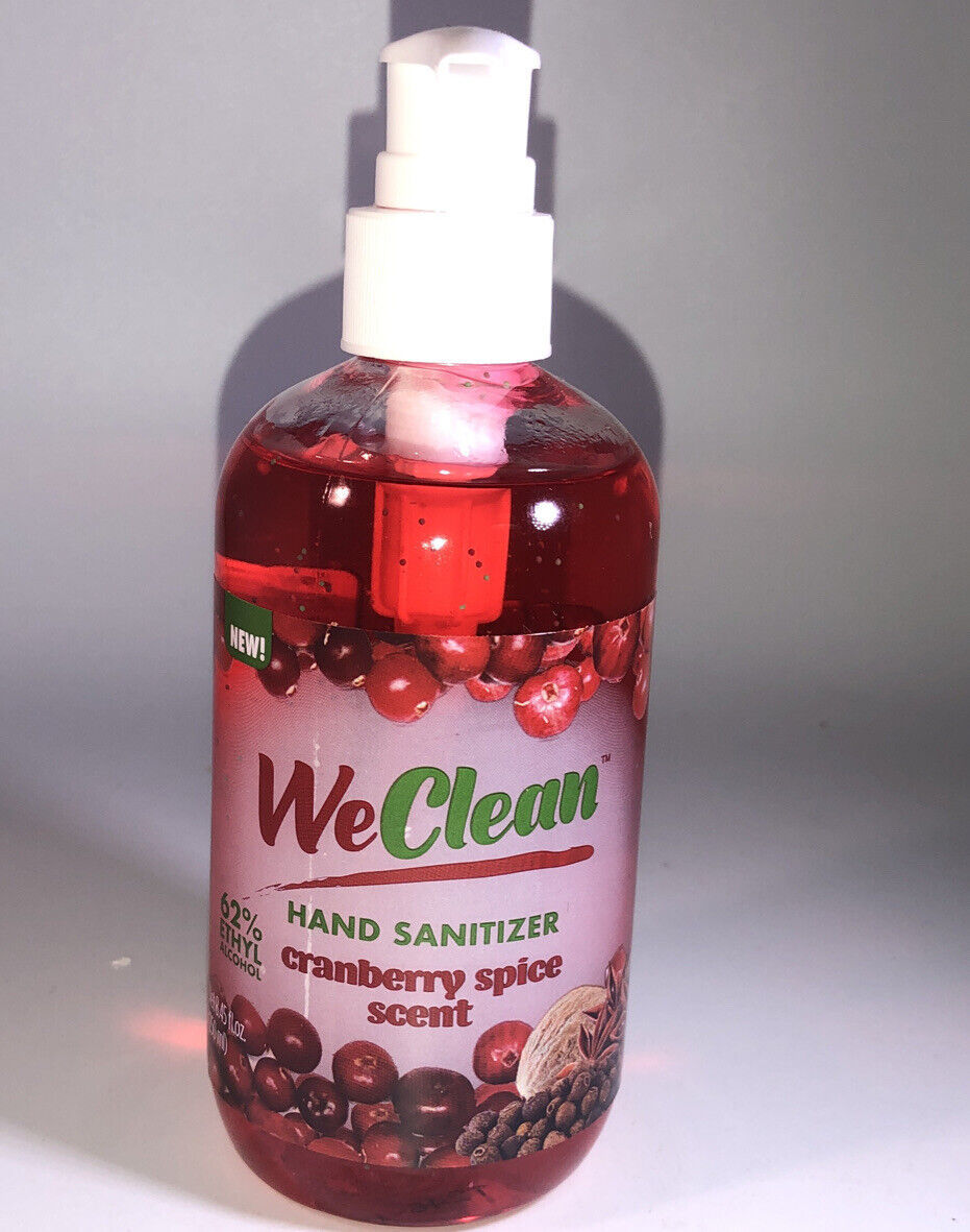 Hand Sanitizer Cranberry Spice Scent 1-8.45oz blt By WeClean-VERY RARE-S... - $11.76