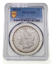 1893-O S$1 Silver Morgan Dollar Graded by PCGS as XF45 - £933.41 GBP
