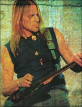 Steve Morse with his Ernie Ball Music Man guitar 8 x 11 pin-up photo print - $4.50