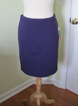 Dalia Collection Modern Fit Skirt 6 Back Zip Purple New Nwt Pencil Skirt - £10.92 GBP
