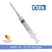 Syringe Exel 10 - 12 cc Needle Combination Lock Tip 20 Pcs - £22.02 GBP