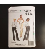 Kwik Sew 2960 Pattern Misses&#39; Pants Close Fitting Low Cut Flared Legs XS... - £11.55 GBP