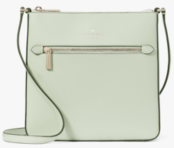 Kate Spade Sadie North South Crossbody Light Olive Green Leather Bag K73... - $89.09