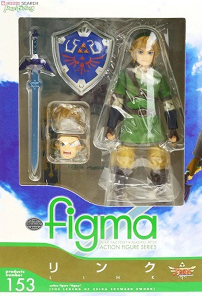 The Legend of Zelda Skyward Sword 14cm Link Action Figure Figma 153