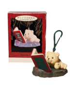 Hallmark Keepsake Ornament Across The Miles 1993 Bear Reading w/box - $5.45 CAD
