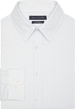Tommy Hilfiger Men&#39;s No-Tuck Slim Fit Stretch Dress Shirt in Steel-XS 13... - £25.51 GBP