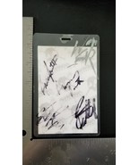 HATEBREED - ORIGINAL *SIGNED* BY ALL MEET &amp; GREET TOUR LAMINATE BACKSTAG... - $1,696.29 MXN