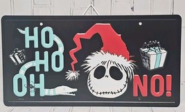 Nightmare Before Christmas Metal Hanging Sign License Plate Jack Ho Ho Oh No! - $18.93