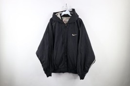 Vintage 90s Nike Mens XL Distressed Travis Scott Mini Swoosh Lined Hoode... - £62.34 GBP