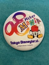 Tokyo Disney Resort Button TDL Mickey Mania JAPAN - £11.65 GBP