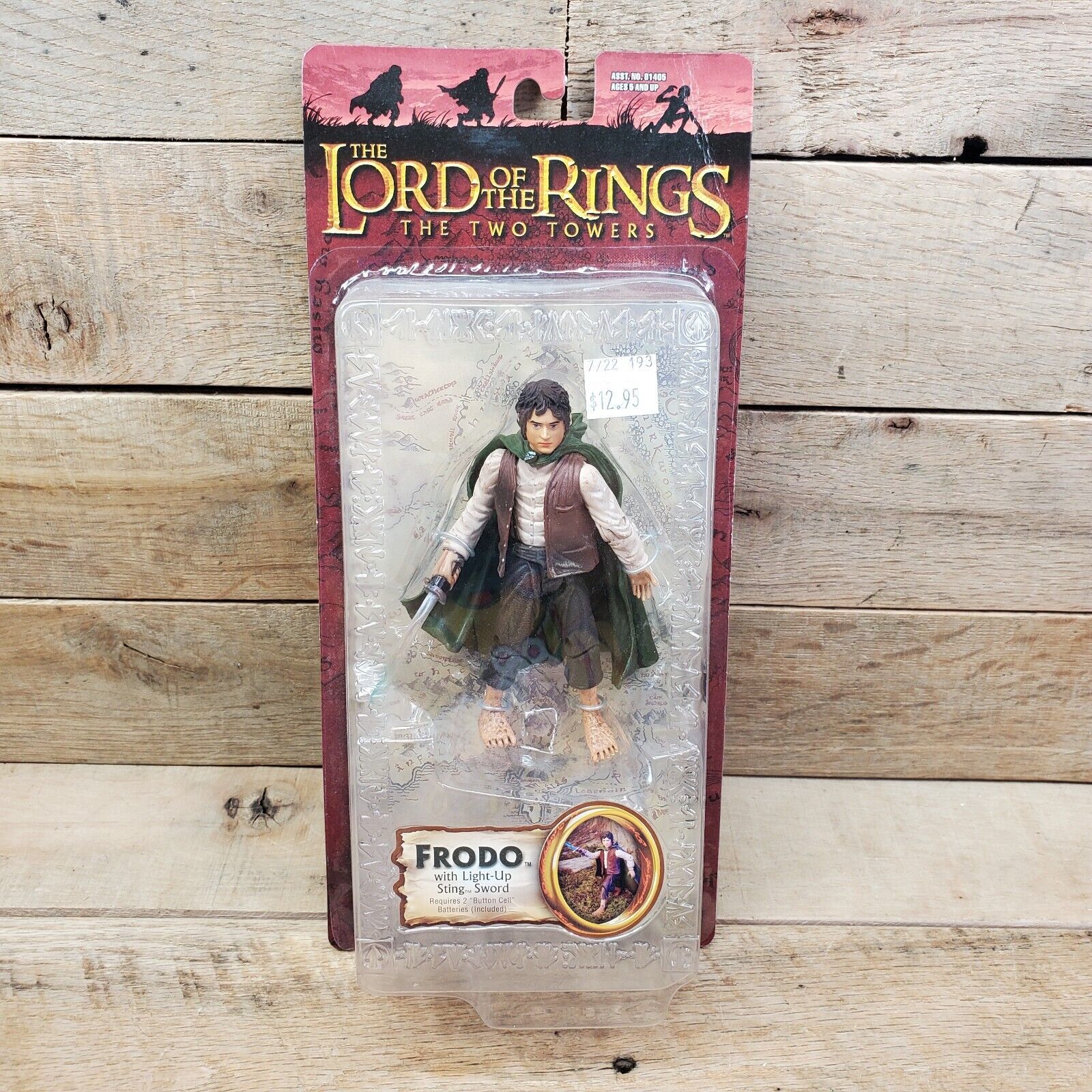 Primary image for Frodo Lord of the Rings Toy Biz Two Towers Figure 2003 LOTR Light Up Sting Sword