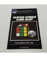 Super Cubes and Slip Game Program Instructions for Atari 400 800  - £7.80 GBP