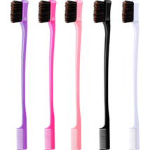 5 Pieces Hair Edge Brush Double Sided Control Hair Brush Comb Combo Pack Smooth  - £7.51 GBP