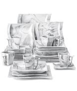 30Pcs Juego De Vajilla De Porcelana Duradera Apto Para Lavavajillas Plat... - $207.85