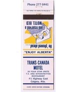 Calgary Alberta Matchbook Cover Trans Canada Motel - $1.97