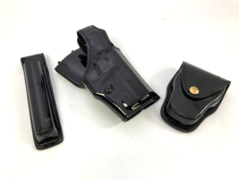 Safariland Leather Duty Holster 200 174 Sig P229 + Baton &amp; Cuffs Holder - $55.19