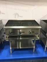 36&quot; LAVA ROCK CHAR BROILER ATCB-36 W STAINLESS EQUIPMENT STAND PACKAGE D... - $1,717.00