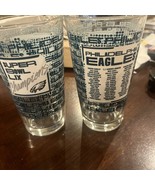 Philadelphia Eagles Commemorative Glasses 2 Ct - $30.02 CAD